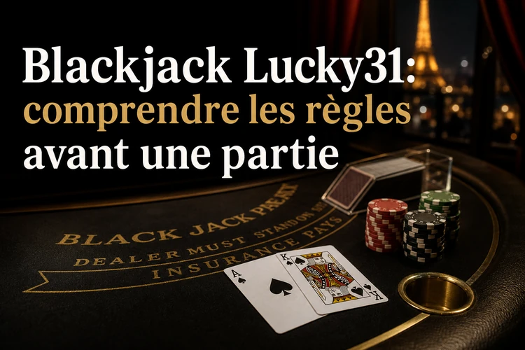 Blackjack Lucky31: comprendre les règles avant une partie