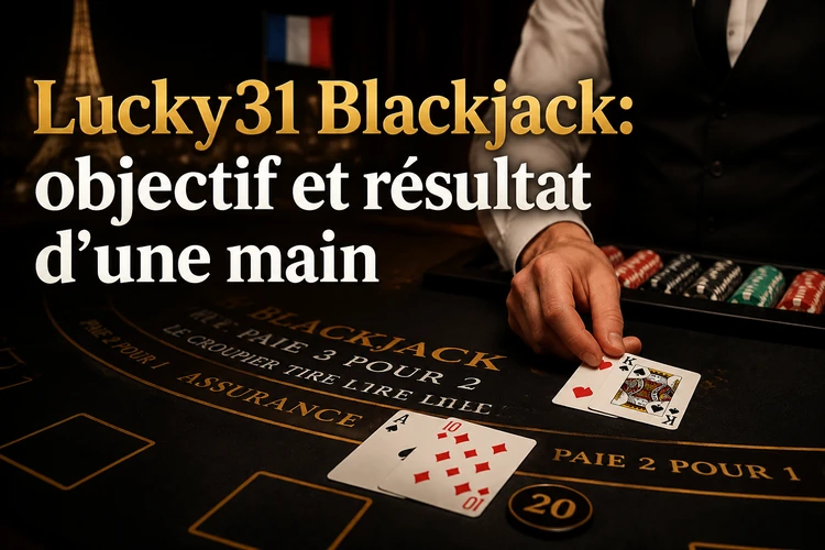 Lucky31 Blackjack: objectif et résultat d’une main