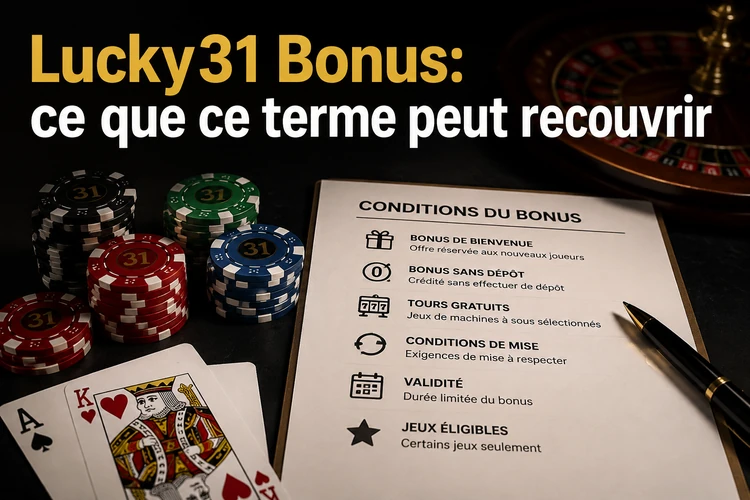 Lucky31 Bonus: ce que ce terme peut recouvrir