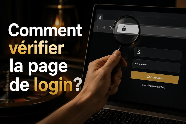 Comment vérifier la page de login?