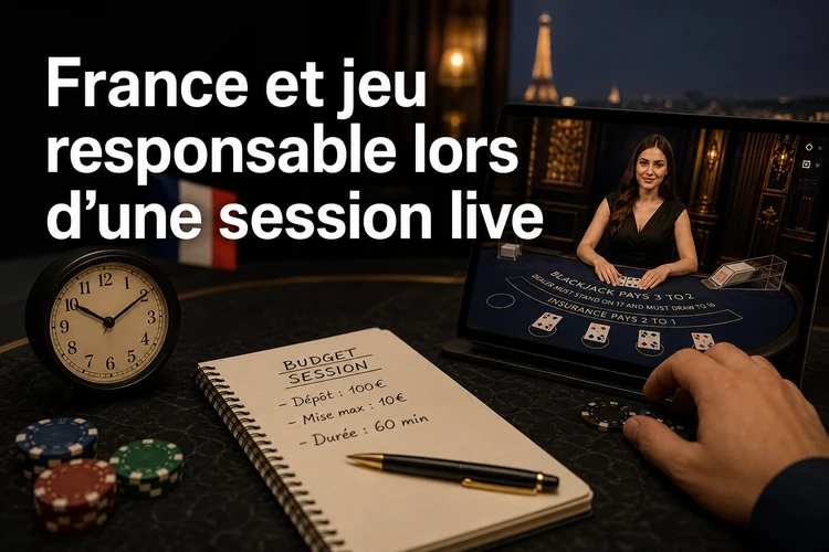 France et jeu responsable lors d’une session live