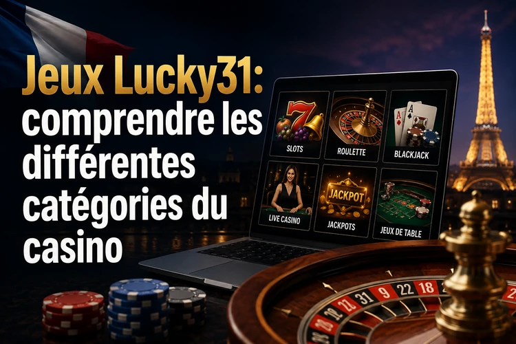 Jeux Lucky31: comprendre les différentes catégories du casino