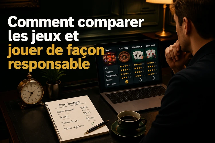 Comment comparer les jeux et jouer de façon responsable