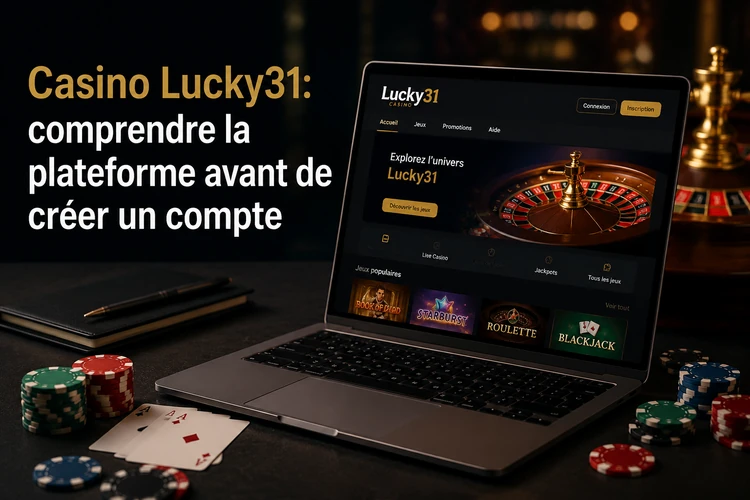 Casino Lucky31: comprendre la plateforme avant de créer un compte