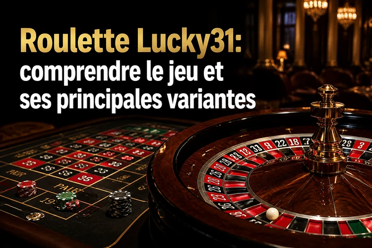 Roulette Lucky31: comprendre le jeu et ses principales variantes