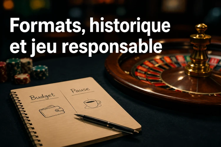 Formats, historique et jeu responsable